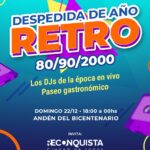 Fiesta retro hoy en el Andén de la Estación